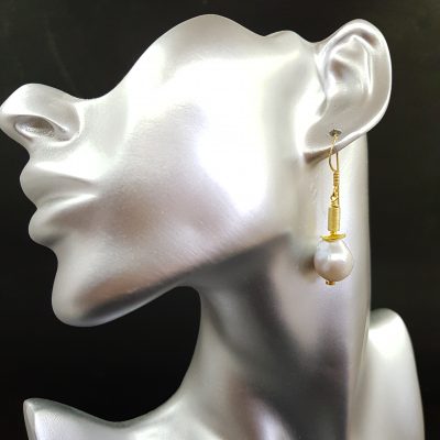 Baroque Pearl Gold Earrings