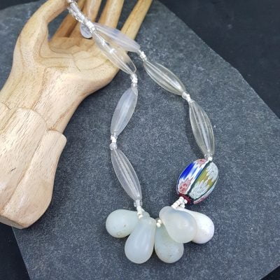 Murano trade bead necklace