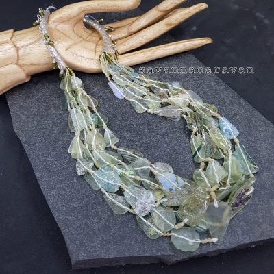 Roman glass Fragments Necklace