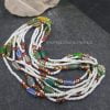 Multi strand Trade Bead Necklace