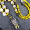 Roman head excavated beads necklace