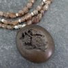Rosewood Victorian Locket Quartz Necklace