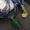 Roman glass pendant necklace