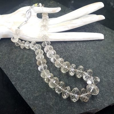 Crystal Quartz Faceted Necklace