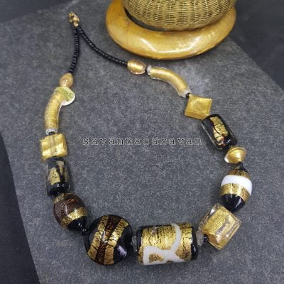 Modern Murano Gold Necklace