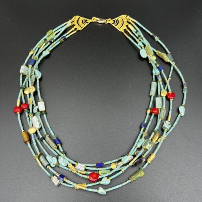 Turquoise Multi Strand Ancient Necklace